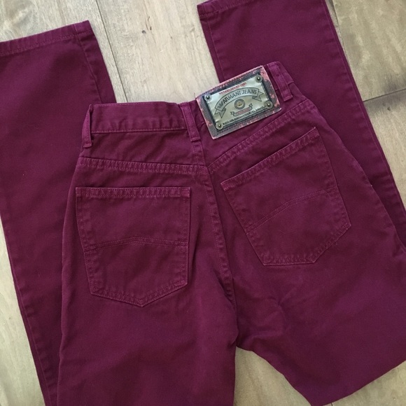 high waisted armani jeans